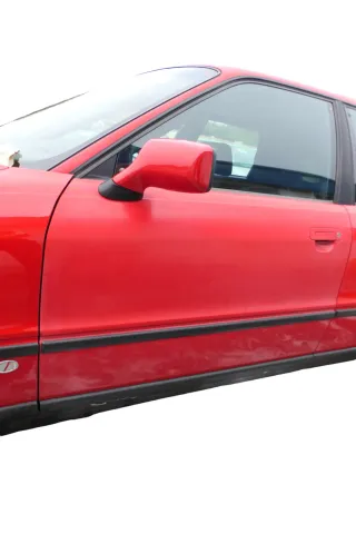 Audi 80 90 Tür vorne links Fahrertür Rahmen Türblatt rot LY3H -ohne Anbauteile - Bild 4