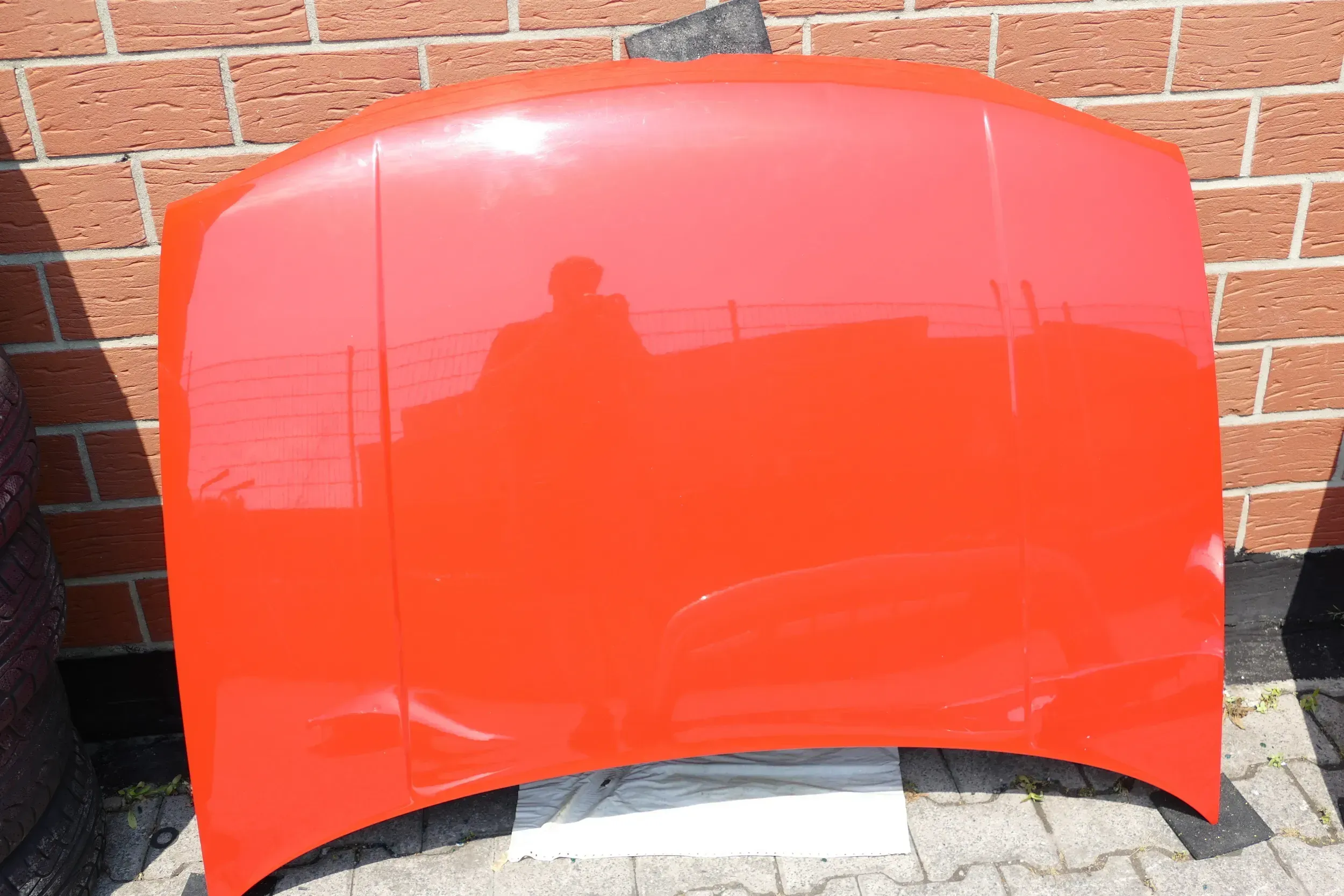 VW Golf 4 Motorhaube Haube Klappe vorne rot LP3G - Bild 1