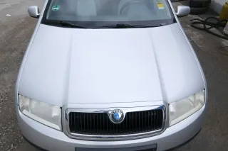 Skoda Fabia 6Y Motorhaube Klappe vorne silber LF7T vorn     (OHNEgrill!) - Bild 1