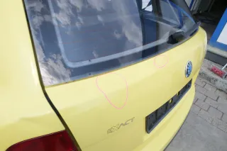 Skoda Fabia 6Y6 Schrägheck Heckklappe Kofferraumklappe hinten gelb LF1R Scheibe - Bild 5