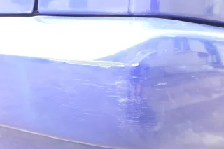 VW Polo 6N Stoßstange hinten 2-geteilte Heckstoßstange LD5D blau Stoßfänger - Bild 8