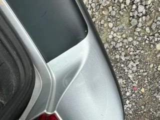 VW Golf 4 Limousine Stoßstange hinten Heckstoßstange Stoßfänger silber LA7W - Bild 6