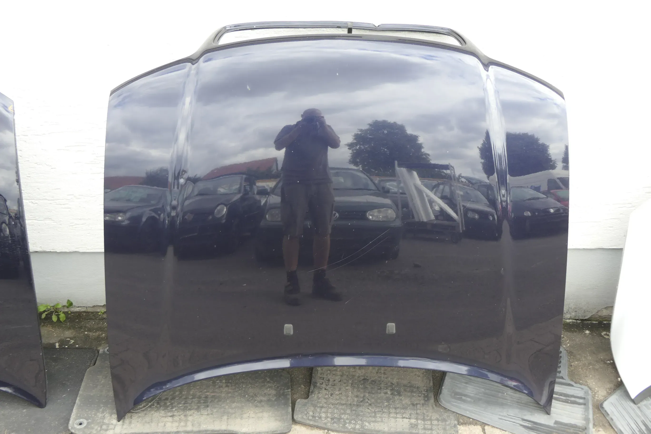 Audi A4 B5 Motorhaube Haube Klappe vorne blau LZ5L bis ca. Bj. 1999 - Bild 1