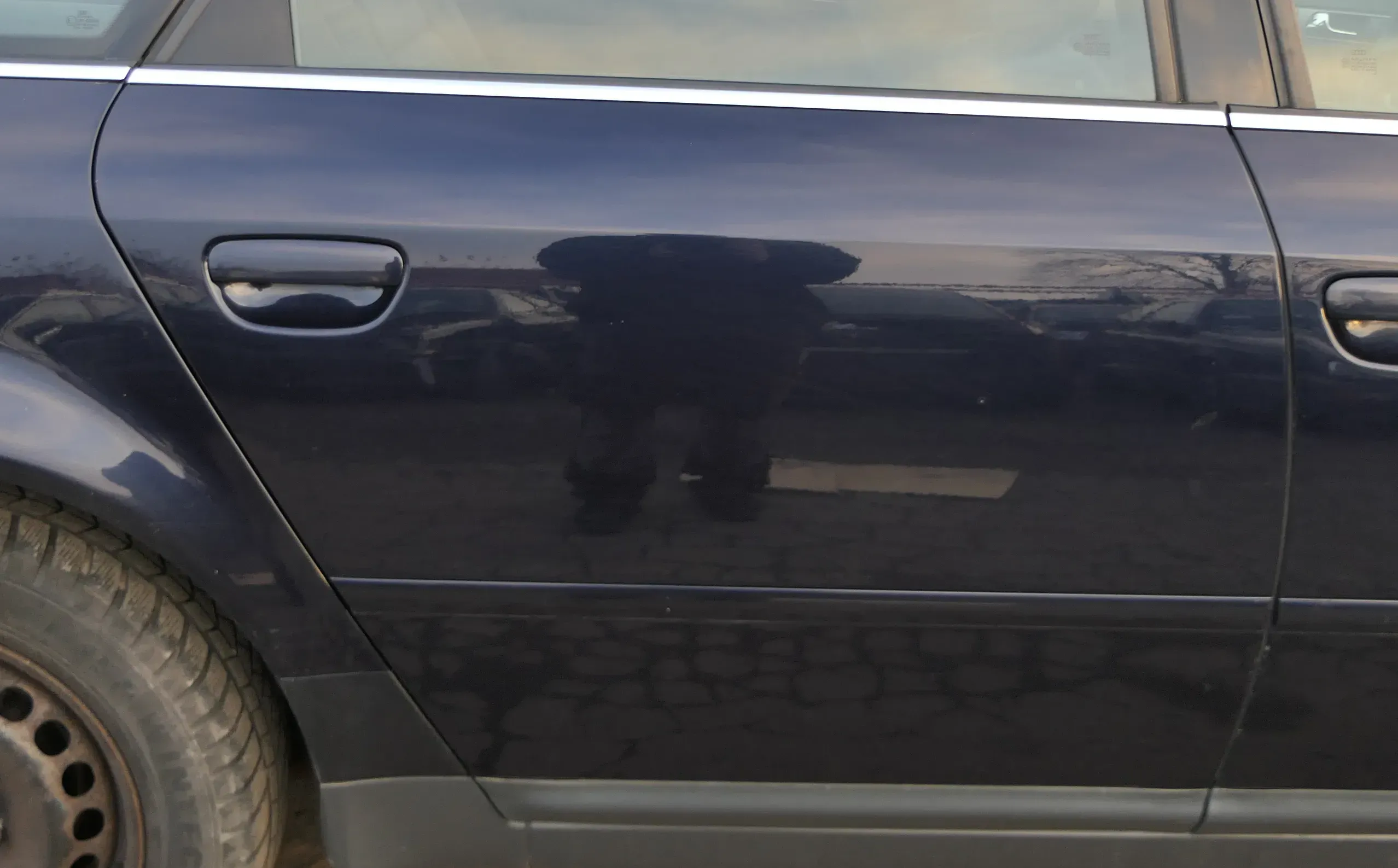 Audi A6 4B C5 Tür Türblatt hinten rechts blau LZ5L mingblau - Bild 1