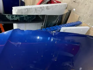 VW Passat 3C Motorhaube Klappe vorne vorn Haube blau LC5E cobaltblue  DELLE!!! - Bild 8