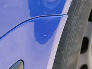 VW Golf 4 1J Stoßstange vorne Stoßfänger vorn blau LA5C - Bild 9