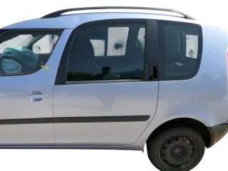 Skoda Roomster 5J Tür hinten links blau LF5Y (ohne Anbauteile - mit Scheibe) - Bild 14