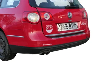 VW Passat 3C Kombi Stoßstange hinten Heckstoßstange Stoßfänger rot LY3D - Bild 2
