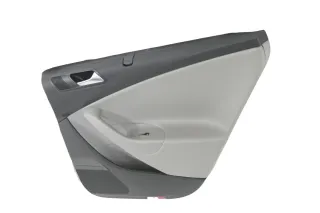 1x VW Passat 3C Kombi Türverkleidung Verkleidung Tür grau Leder Sonnenrollo rech - Bild 1