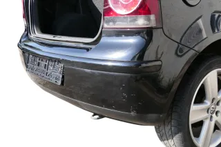 VW Polo 9N 9N3 Stoßstange Heckstoßstange hinten schwarz L041 - Bild 8
