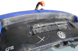VW Golf 4 Bora Kombi Stoßstange hinten Heckstoßstange Stoßfänger blau LW5Z - Bild 5