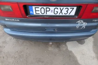 VW Sharan 7M Heckklappe Scheibe  Klappe hinten ab Bj.2000 blau LC5W ohneAnbautei - Bild 5
