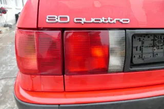 Audi 80 8C Kombi Avant Stoßstange hinten Spoiler rot LY3H - Bild 7