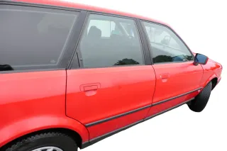 Audi 80 90 Tür hinten rechts Rahmen Türblatt rot LY3H -ohne Anbauteile - Bild 2