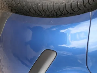 VW Polo 9N 9N3 Stoßstange Heckstoßstange hinten blau LA5K     PDC - Bild 9
