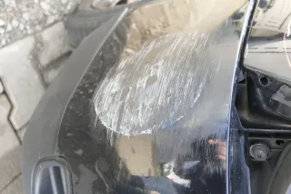 VW Lupo 6X Stoßstange vorne Frontstoßstange Stoßfänger schwarz L041 MÄNGEL! - Bild 7