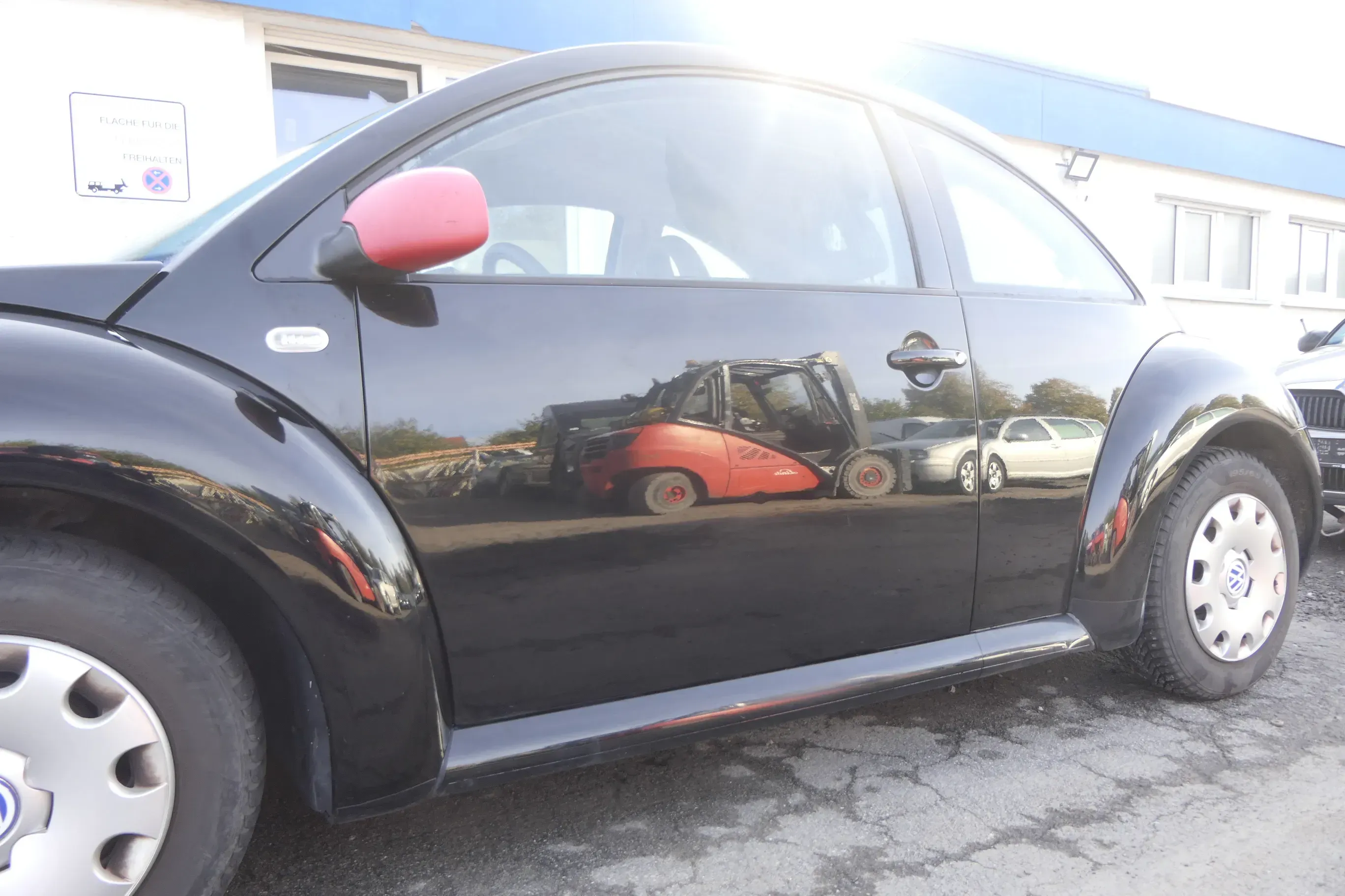 VW New Beetle 1C 9C Tür vorne links Fahrertür schwarz L041 - OHNE Anbauteile - Bild 1