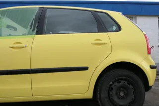 VW Polo 9N 9N3 Tür hinten links 4/5-Türer gelb LD1B - ohne Anbauteile - Bild 1