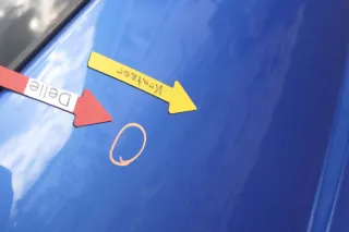 VW Polo 9N3 9N Heckklappe Kofferraumklappe Klappe blau LA5M -ohne Anbauteile - Bild 3
