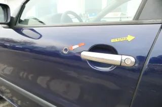 Seat Leon Toledo 1M Tür vorne links Fahrertür blau LB5N -ohne Anbauteile - Bild 5