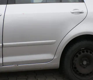 VW Golf Plus 5M Türblatt Tür Blech hinten links grau silber LA7W - Bild 1