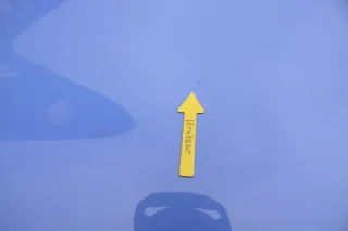 VW Lupo Motorhaube KLappe vorne blau LR5A - Bild 6
