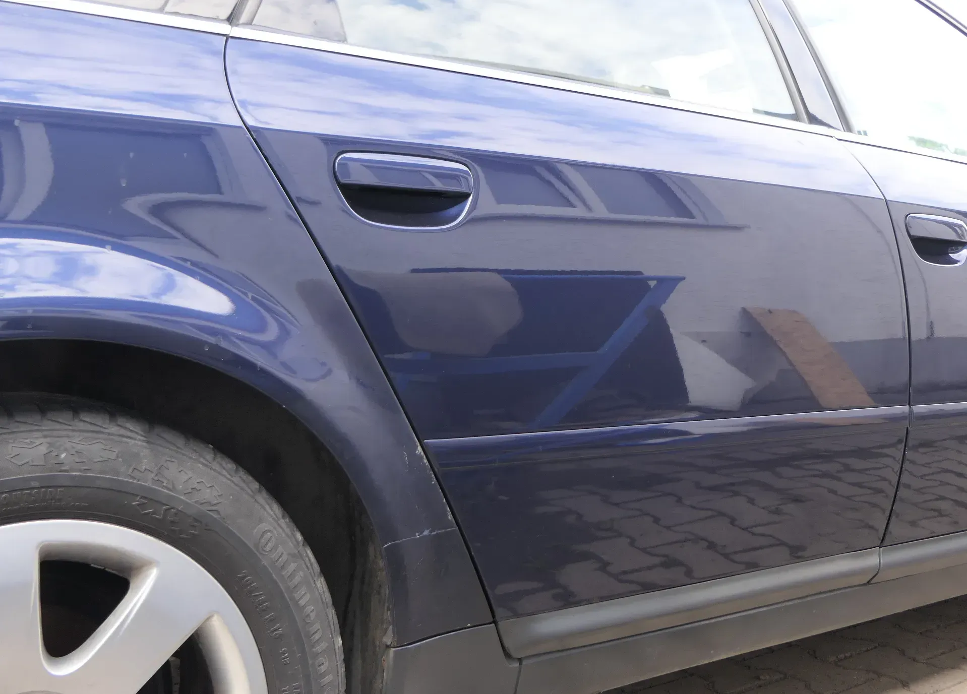 Audi A6 4B C5 Tür Türblatt hinten rechts blau LZ5T - Bild 1