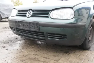 VW Golf 4 1J Stoßstange vorne Stoßfänger vorn grün LC6M Frontstoßstange - Bild 4