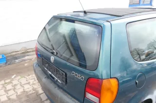 VW Polo 6N Heckklappe Klappe hinten Kofferraumklappe mit Scheibe grün LC6P - Bild 3