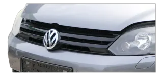 Golf Plus 5M Grill Kühlergrill VW Zeichen Logo schwarz ab ca. 2009 schwarz - Bild 1