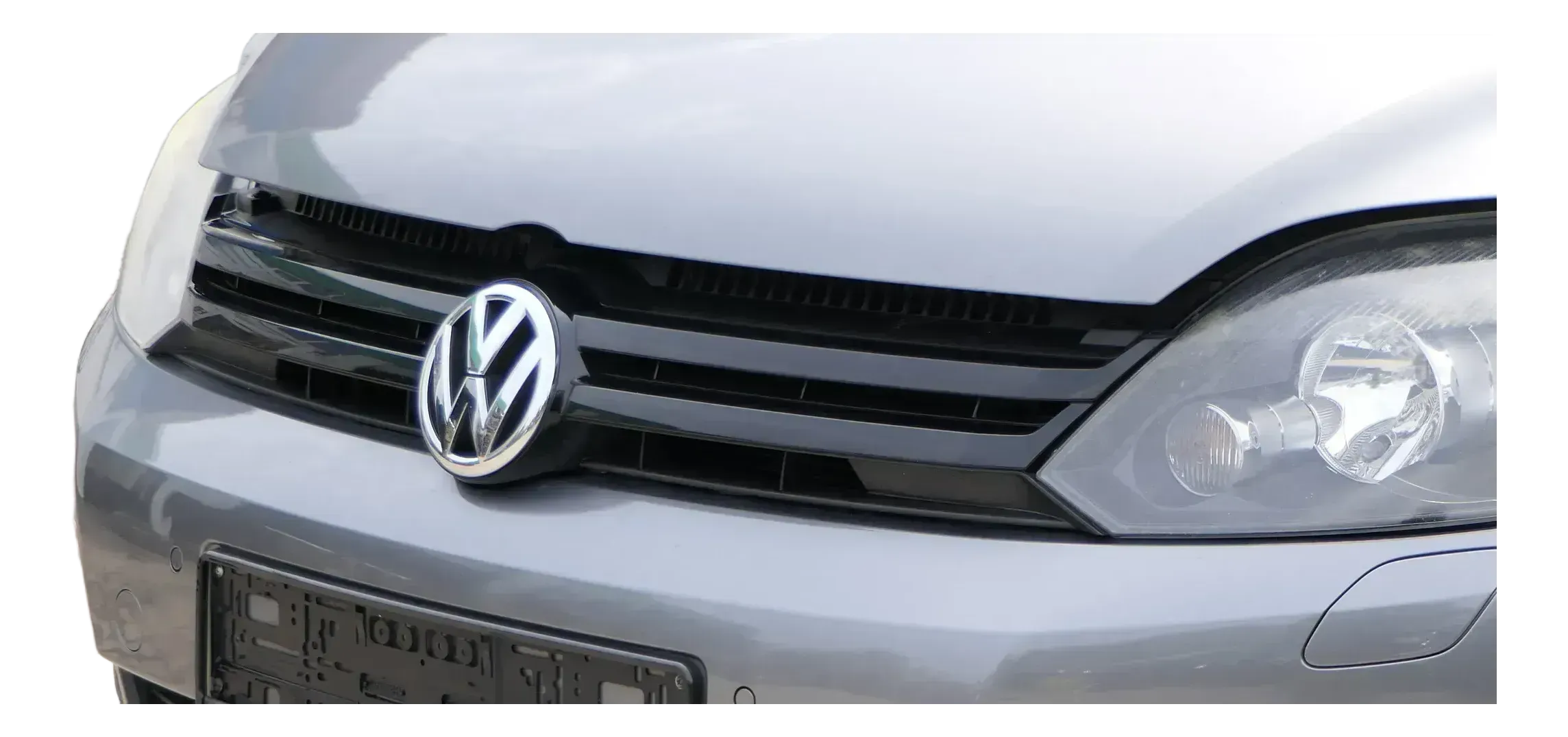 Golf Plus 5M Grill Kühlergrill VW Zeichen Logo schwarz ab ca. 2009 schwarz - Bild 1