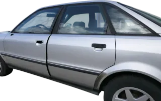 Audi 80 90 Tür hinten links Rahmen Türblatt grau LY7T -ohne Anbauteile - Bild 3