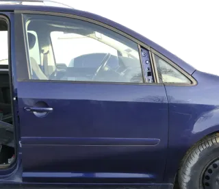 VW Touran 1T 1T3 Tür vorne rechts Beifahrertür blau LB5N indigoblau 151764 - Bild 1