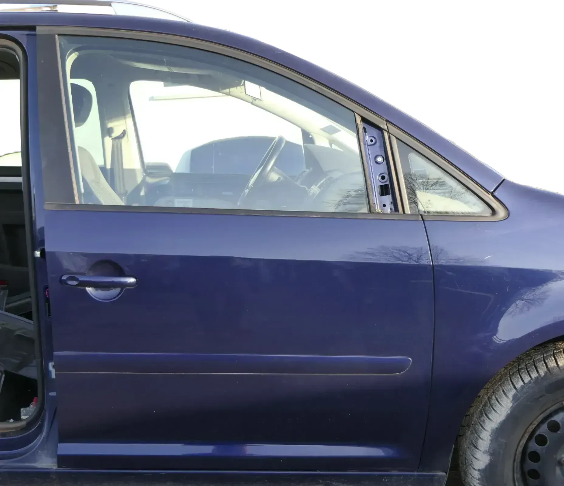 VW Touran 1T 1T3 Tür vorne rechts Beifahrertür blau LB5N indigoblau 151764 - Bild 1