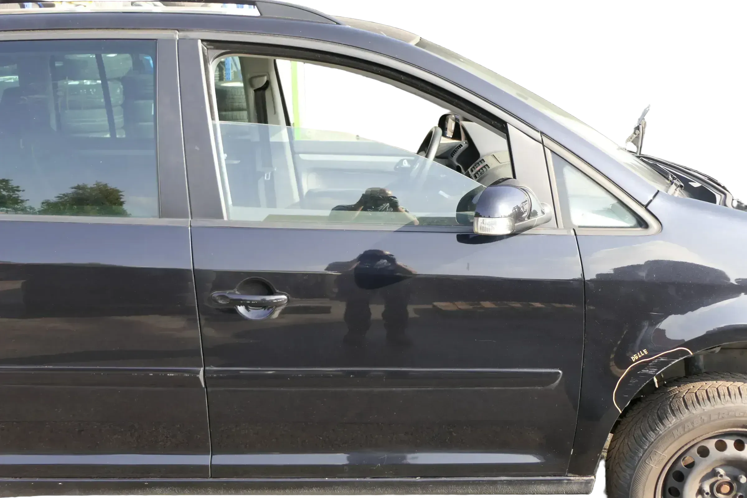 VW Touran 1T 1T3 Tür vorne rechts Beifahrertür schwarz LC9X e - ohne Anbauteile - Bild 1
