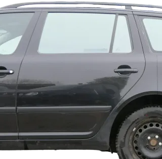 Skoda Octavia 1Z Kombi Tür hinten links schwarz LF9R (ohneAnbauteile) - Bild 1