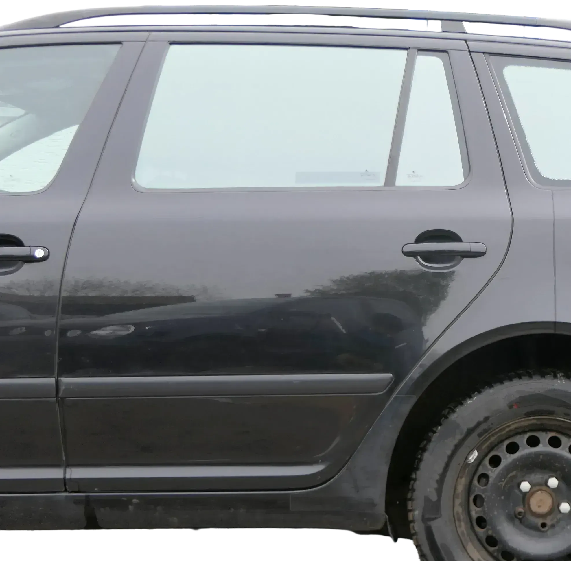 Skoda Octavia 1Z Kombi Tür hinten links schwarz LF9R (ohneAnbauteile) - Bild 1