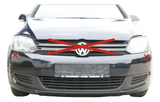 Golf 6 5M Plus Stoßstange vorne Frontstoßstange Stoßfänger schwarz LC9X PDC SWR - Bild 1