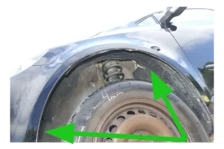 Golf 6 5M Plus Radhausschale Dämpfung Radhaus vorne links - 2-Teilig - Bild 1
