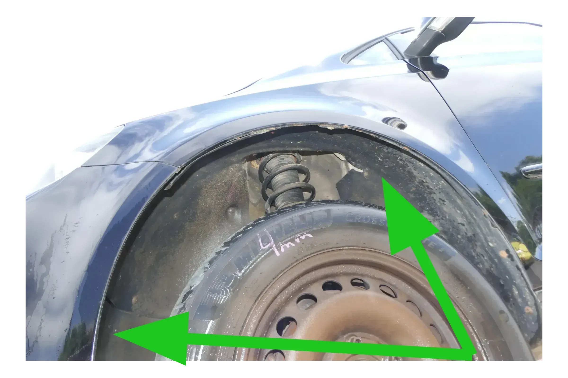 Golf 6 5M Plus Radhausschale Dämpfung Radhaus vorne links - 2-Teilig - Bild 1