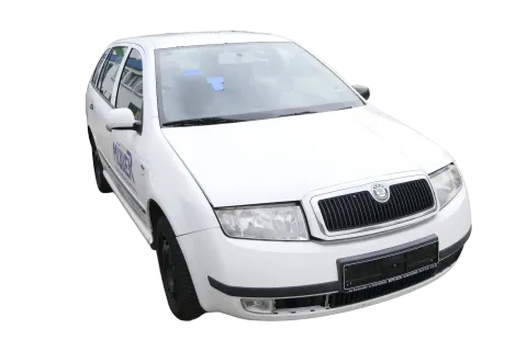 Skoda Fabia 6Y Stoßstange Stoßfänger vorne weiß LF9E 2000-2004