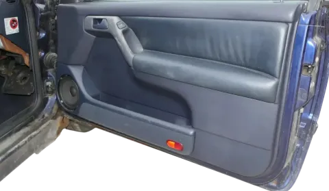 Golf 4 3 1E Cabrio 1E Türverkleidung Verkleidung Tür vorne rechts LEDER blau