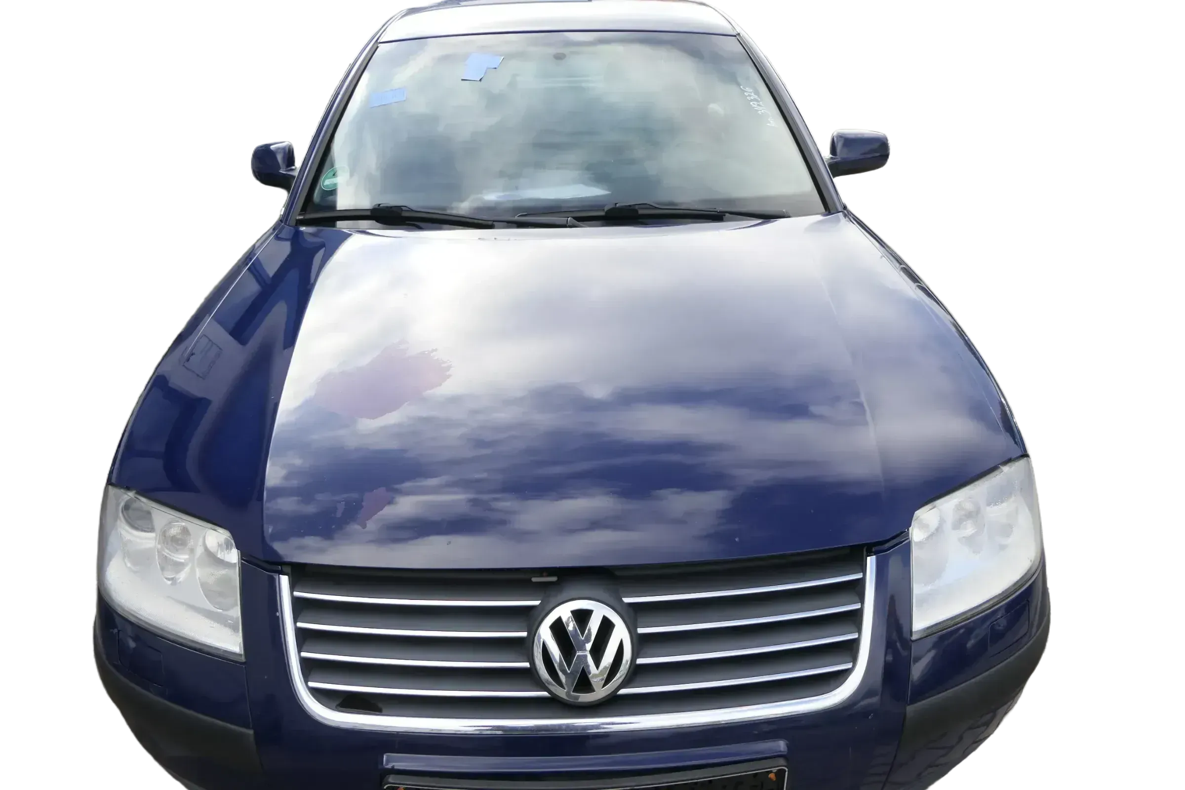 VW Passat 3BG Motorhaube Klappe vorne vorn Haube blau LA5E - Bild 1