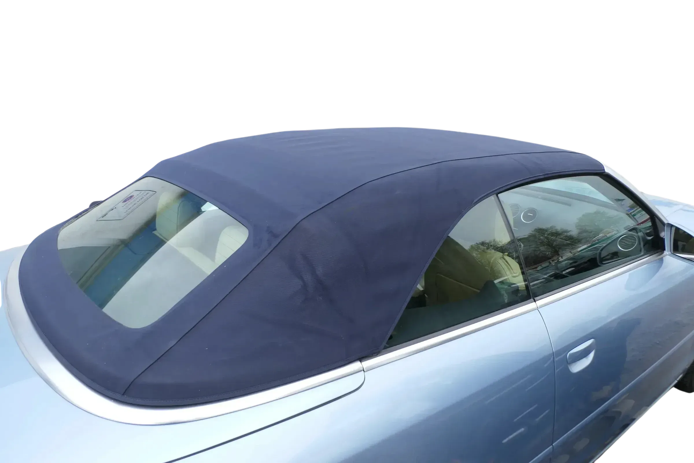 A4 8H Cabrio Dach Scheibe Verdeck Gestell dunkelblau + Himmel - Bild 1