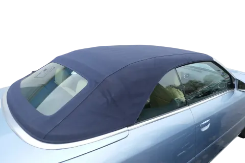 A4 8H Cabrio Dach Scheibe Verdeck Gestell dunkelblau + Himmel