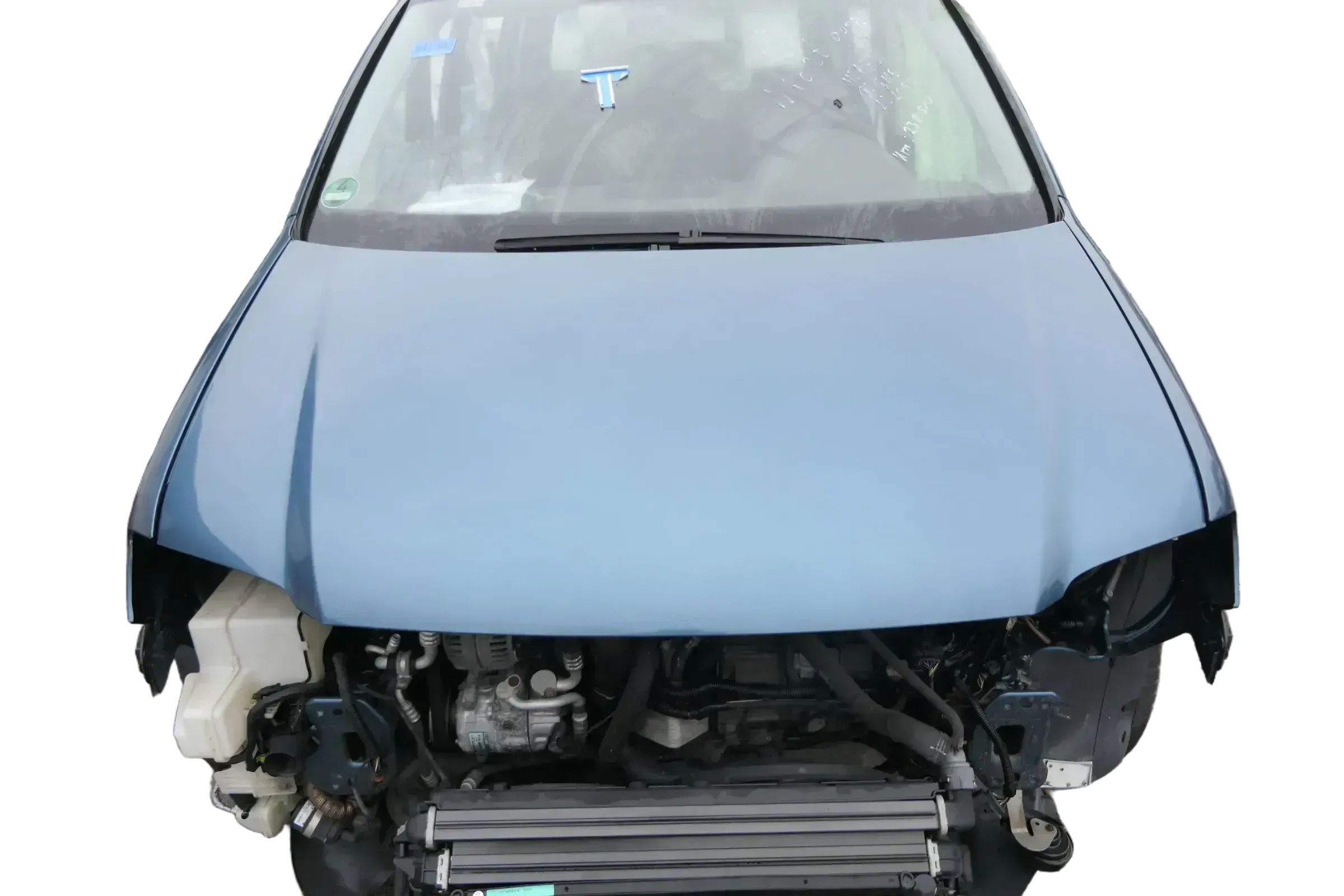 VW Touran 1T oder VW Caddy 2K Motorhaube Klappe blau grün LC5Q Haube - Bild 1