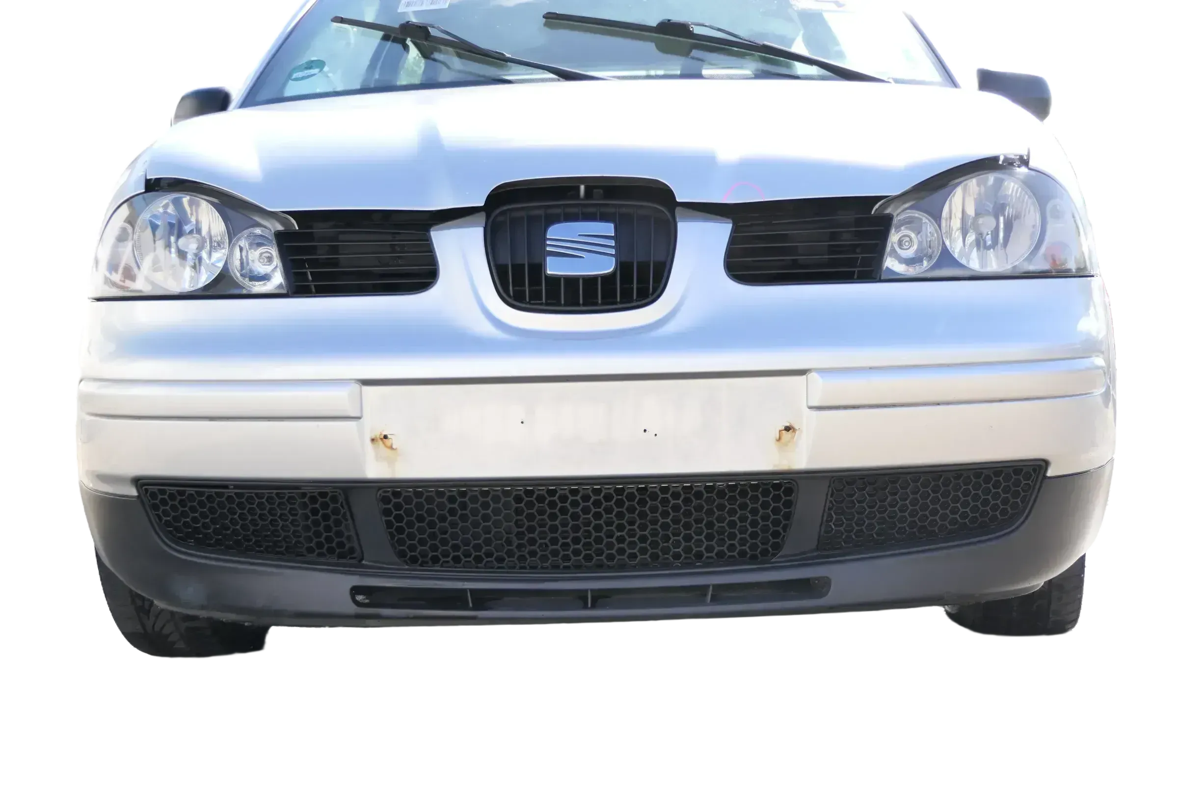 Seat Arosa 6H Stoßstange Frontstoßstange vorne grau silber LS7N Facelift + Grill - Bild 1