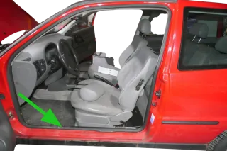 VW Polo 6N 6N2 Türdichtung Dichtung Tür vorne links Fahrertür 2/3-Türer - Bild 2