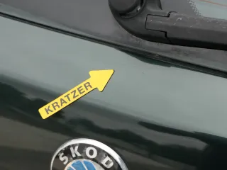 Fabia 6Y6 Schrägheck Heckklappe Kofferraumklappe hinten grün LF8T Scheibe - Bild 9