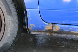 VW Lupo 6X Kotflügel vorne links blau LW5Z - Bild 9
